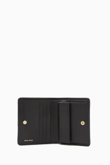 Small Logo Wallet in Matelassé Leather