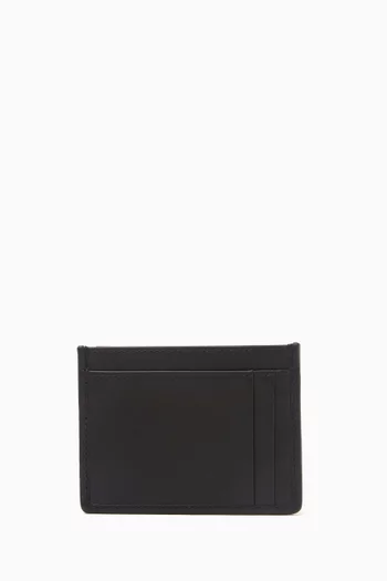 Logo Card Holder in Matelassé Leather