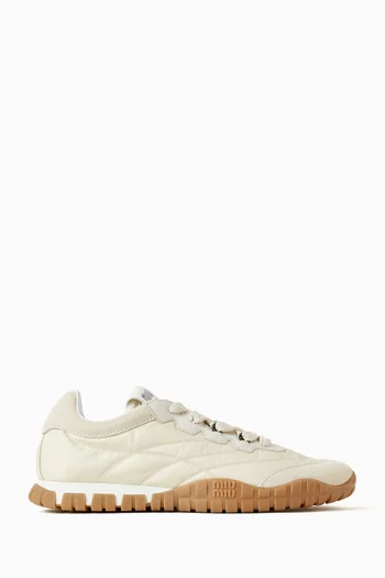 Tyre Logo Sneakers in Technical Fabric