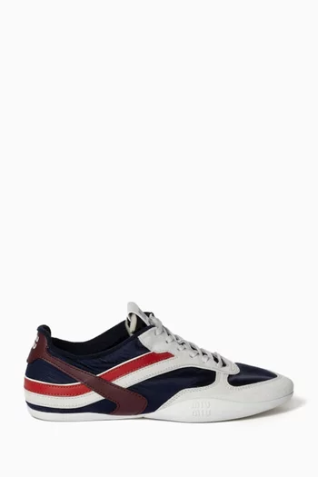 Gymnasium Sneakers in Technical Fabric & Suede