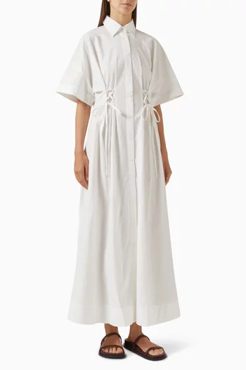 Kyoto Lace Front Shirt Dress