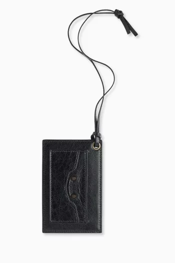 Le City Charm Card Case with Mirror in Lambskin