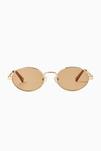 Poseidon Deux Sunglasses in Metal