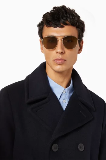 Metaphor Sunglasses in Stainless Steel