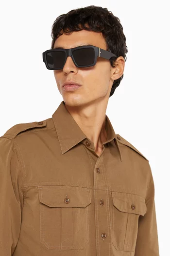 Polygraph Sunglasses in Plastic
