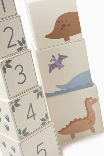 Dino Stacking Cubes