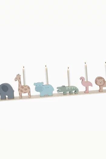 Safari Birthday Train Candlestick Holder
