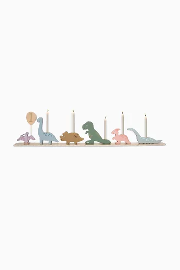 Dino Birthday Train Candlestick Holder