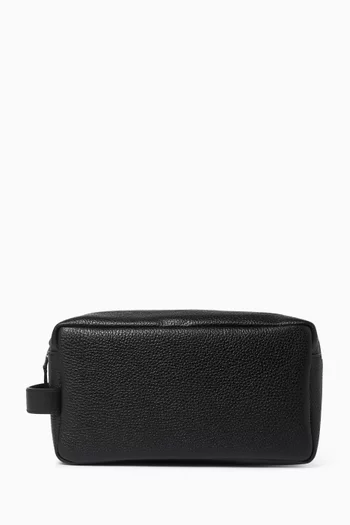 Wash Bag in Leather