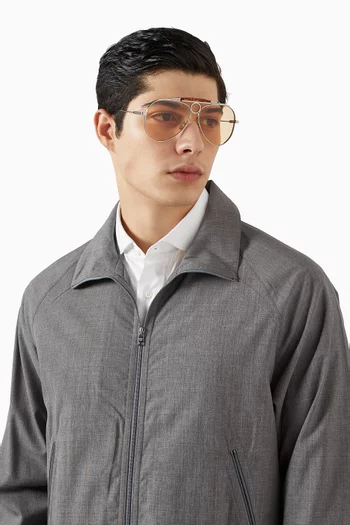 x The Gonzo Foundation Duke Aviator Sunglasses