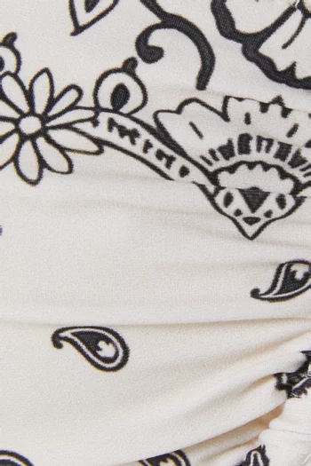 Simonette Bandana-print Bikini Top
