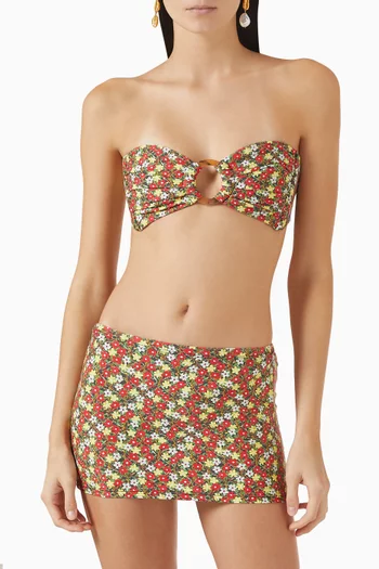Printed Micro Skirt