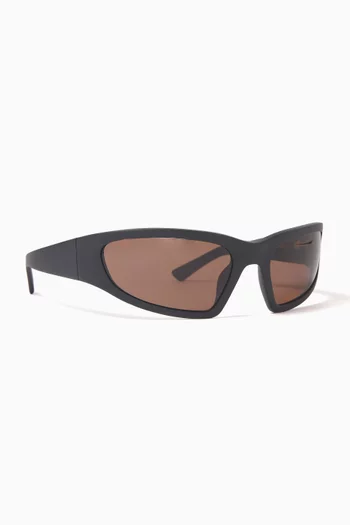 Crow Matt Sunglasses in Acetate