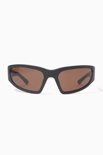 Crow Matt Sunglasses in Acetate