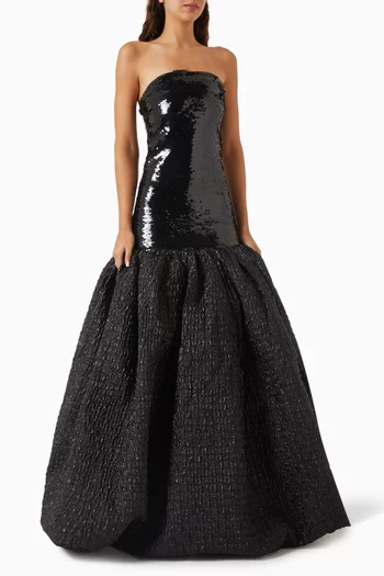 Sequin-embellished Ball Gown