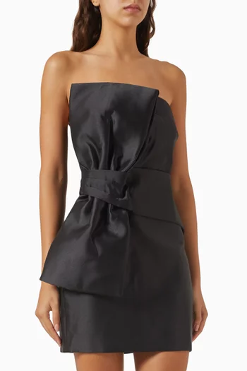 Divinity Bow Strapless Mini Dress