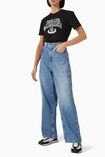 Wide-leg Jeans in Denim
