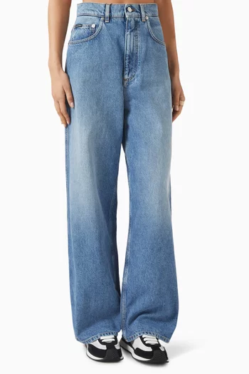 Wide-leg Jeans in Denim