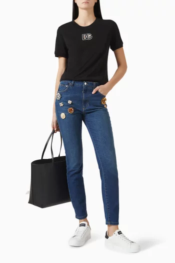 Embellished Slim-fit Jeans