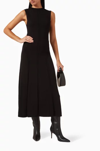High-rise Midi Dress in Knit