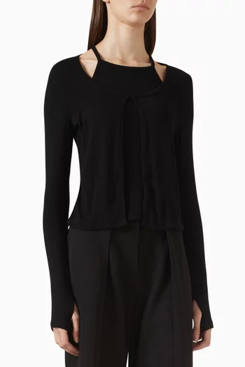 Reimagine Top in Rib Jersey