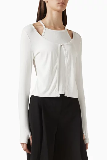 Reimagine Top in Rib Jersey
