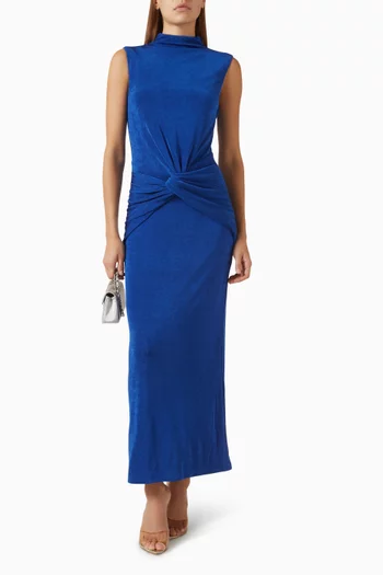 Severance Gathered Dress in Jersey