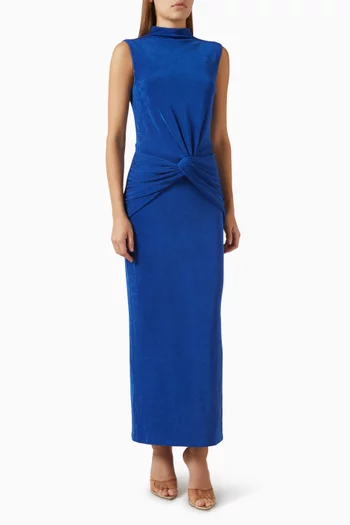Severance Gathered Dress in Jersey