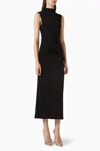 Severance Gathered Dress in Jersey