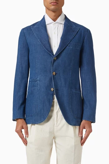 Deconstructed Blazer in Denim
