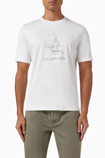 Printed T-shirt in Cotton