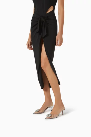 Crystal Hoop 50 Slingback Pumps in Plexi