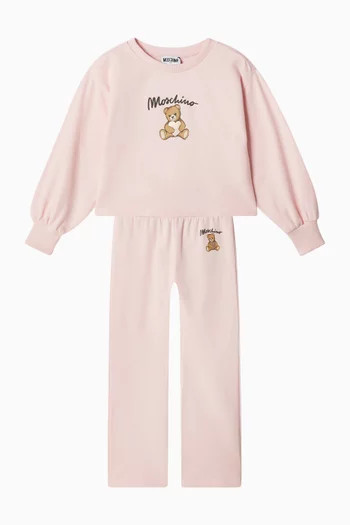 Teddy Heart Logo Sweatshirt in Cotton