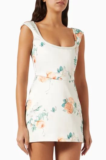 Bryn Mini Dress in Satin