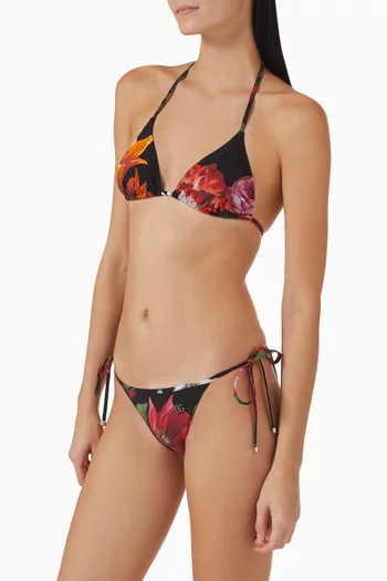 Floral-print Bikini Set