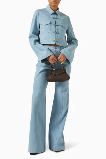 Bambi Knot-detail Jacket in Denim