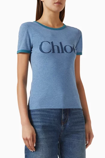 Logo T-shirt in Cotton-jersey
