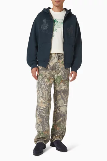 Into The Distance Zip Up Hoodie in Cotton