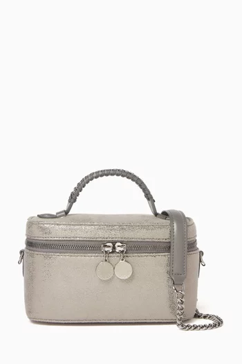 Cosmetic Case in Metallic Eco Shaggy Deer