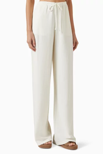 Textured Pants in Cotton-blend