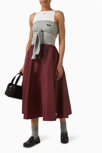 بلوزة نسيج جيرسيه مضلع