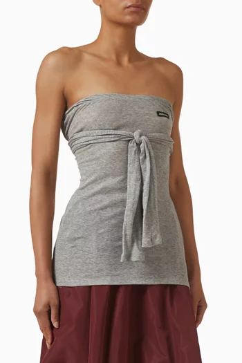 بلوزة نسيج جيرسيه مضلع