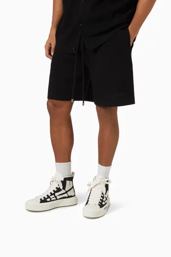 Skel High-top Sneakers in Canvas & Leather