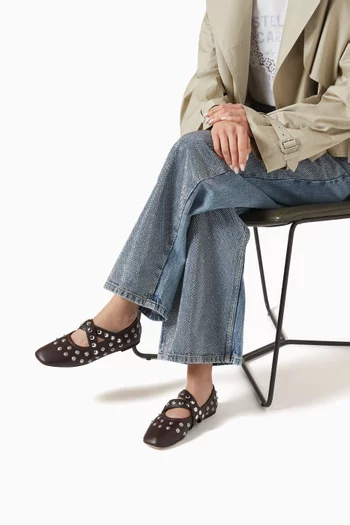 Ryder Studded Ballet Flats in Alter Mat