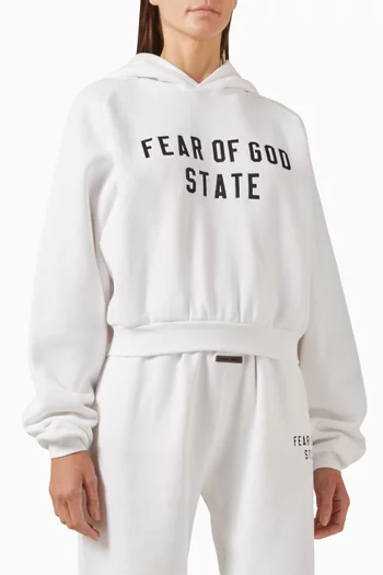Raglan-sleeve Hoodie in Fleece