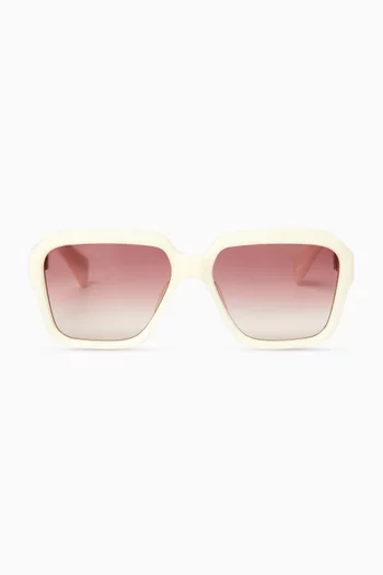 Ashcroft Rectangle Sunglasses in Acetate