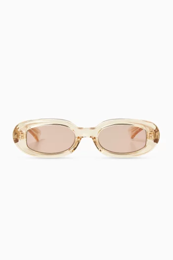 Basset Circular Sunglasses in Acetate