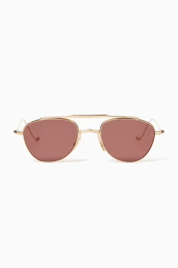 Flynn Aviator Sunglasses in Beta Titanium