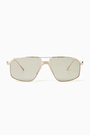 Jagger Aviator Sunglasses in Beta Titanium