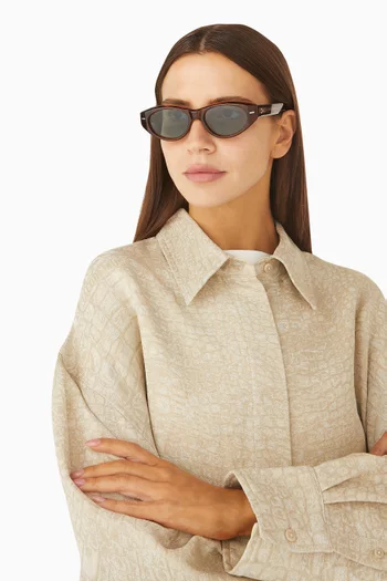 Krasner Cat-eye Sunglasses in Acetate